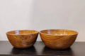 WOODEN SALAD BOWL || SET OF 2 || FOOD SAFE || SHEESHAM WOOD || HOT/COLD MEAL