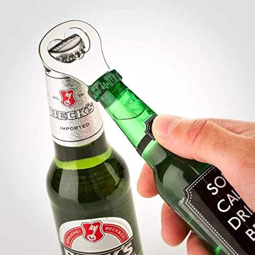 2 in 1 Whisky Shaped Bottle with Opener and Fridge Magnet