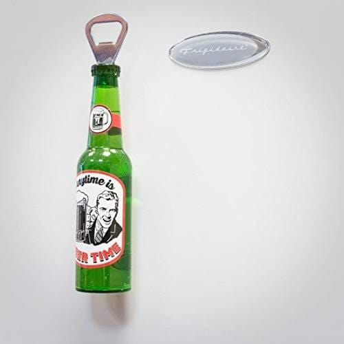 2 in 1 Whisky Shaped Bottle with Opener and Fridge Magnet