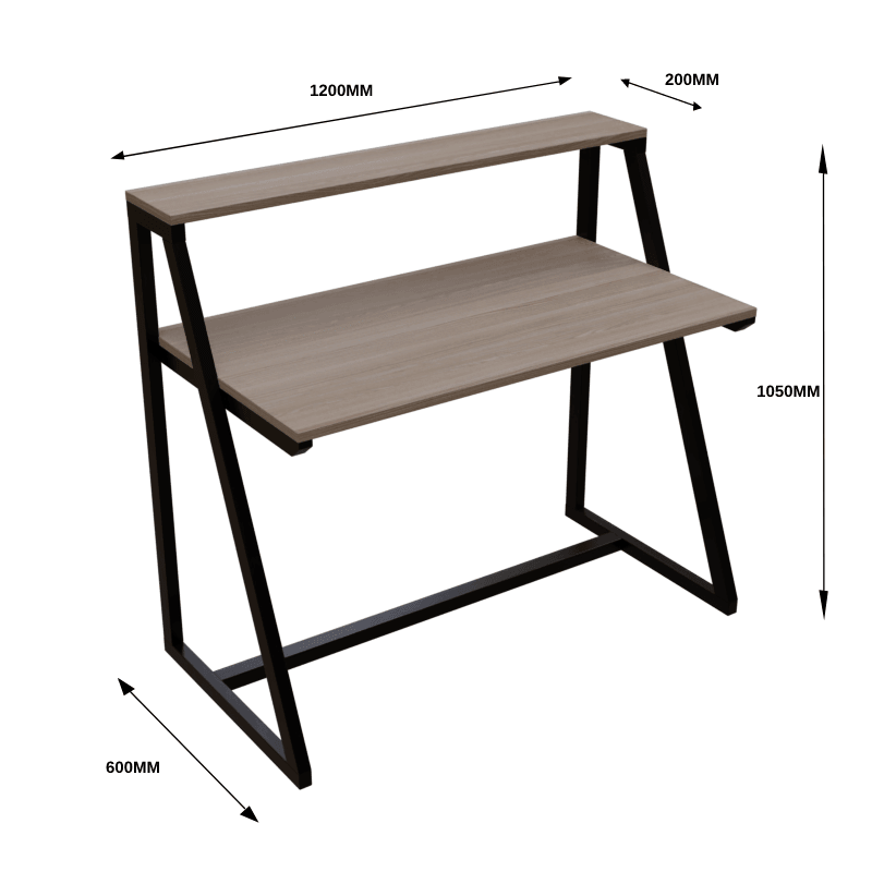 Cambria Study Table in Wenge Color - Ouch Cart 