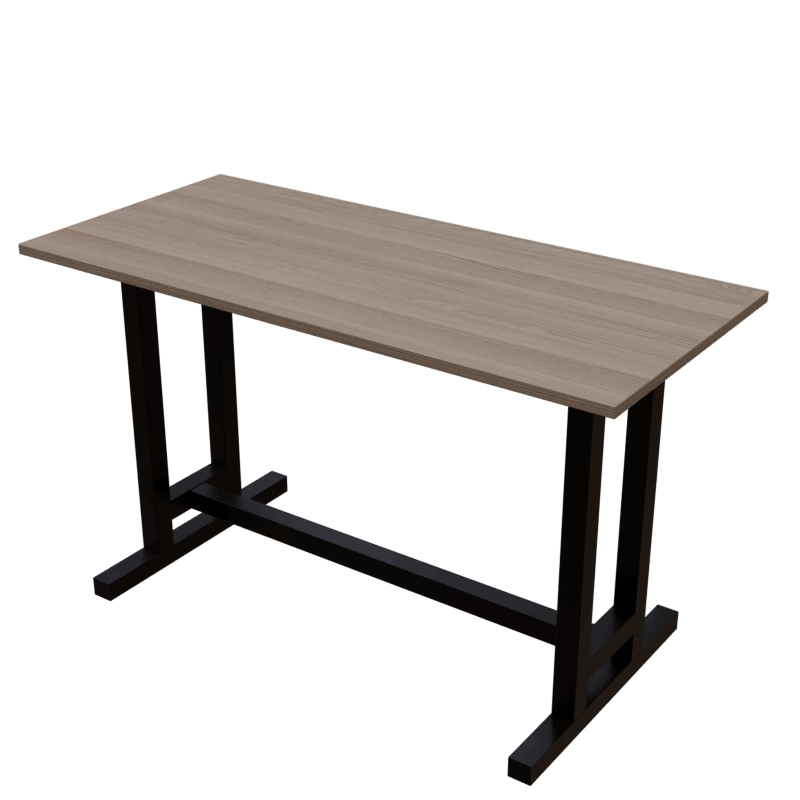 Clover Study Table in Wenge Color - Ouch Cart 