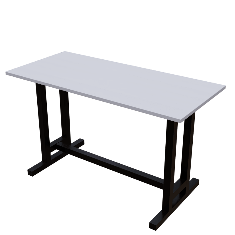Clover Study Table in White Color - Ouch Cart 