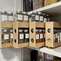 Sliding Kitchen Wooden Spice/Condiment Rack One Slide With 28 Bottles ( With Complementary Coaster ) By Miza