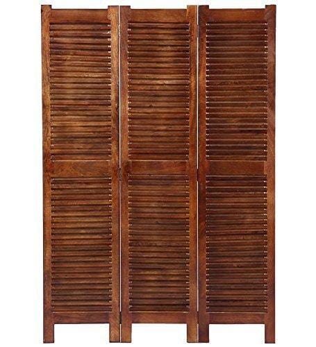 Wooden Partitions - Wood Room Divider Partitions for Living Room 3 Panels -  Wooden Partition Room Dividers for Home & Kitchen Office Wall