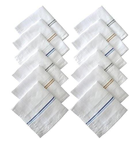 Cotton Striped Handkerchiefs