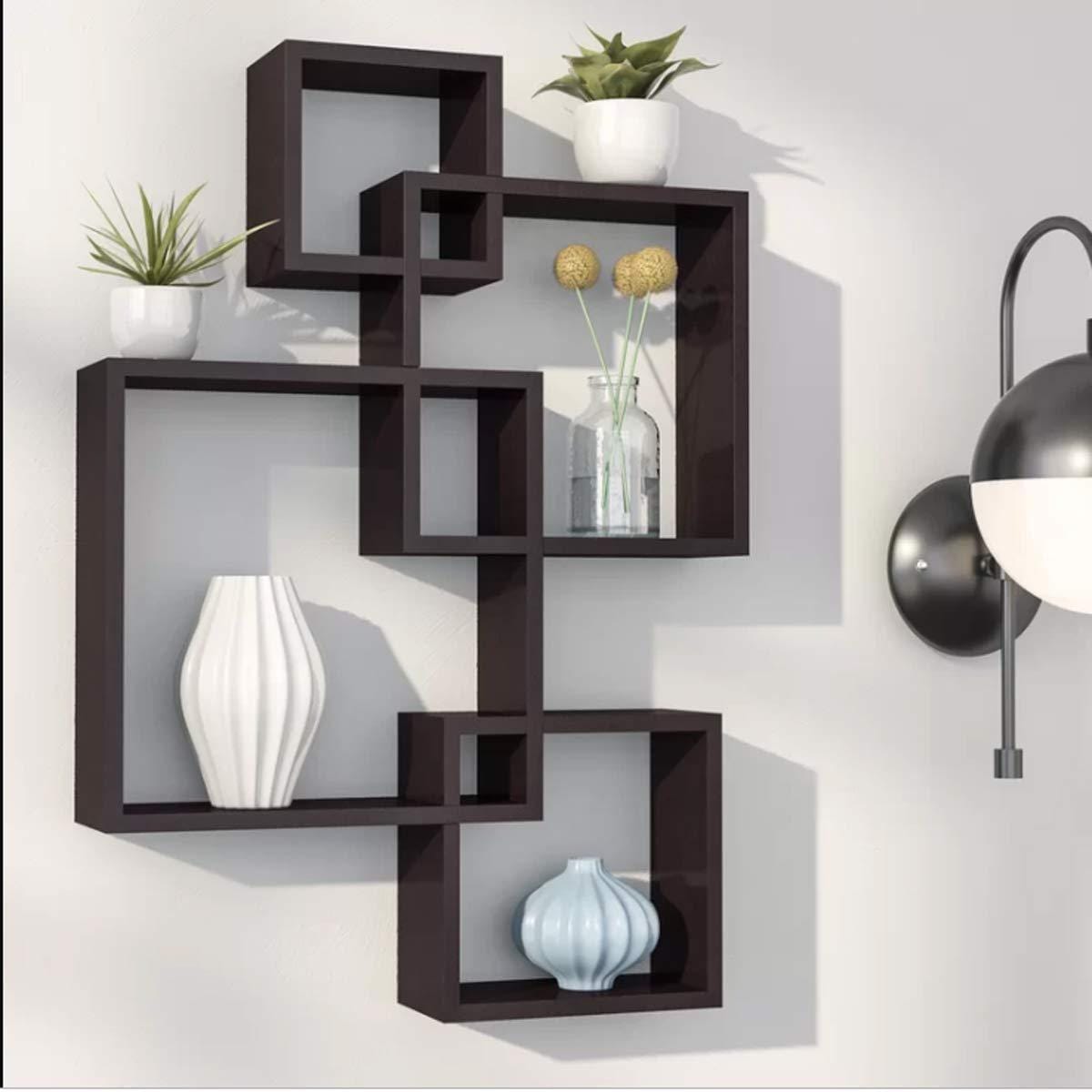 wooden wall shelf for living room in Bangalore, Chennai, Hyderabad