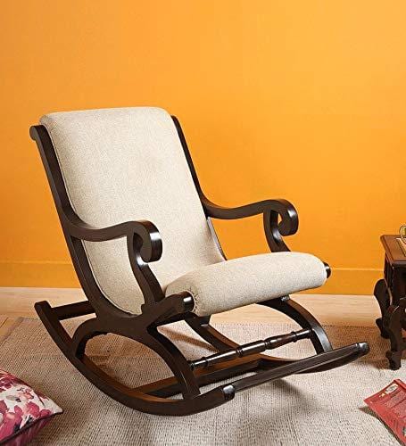 Rocking Chair Online in India - Buy Fritto Rocking Chair in Walnut Colour Online