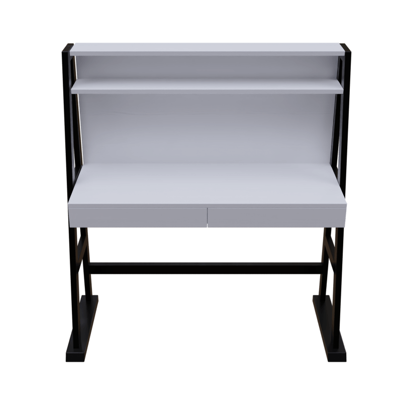 Koster Study Table with Storage in White Color