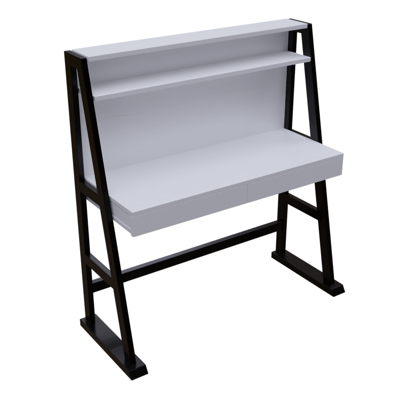 Koster Study Table with Storage in White Color