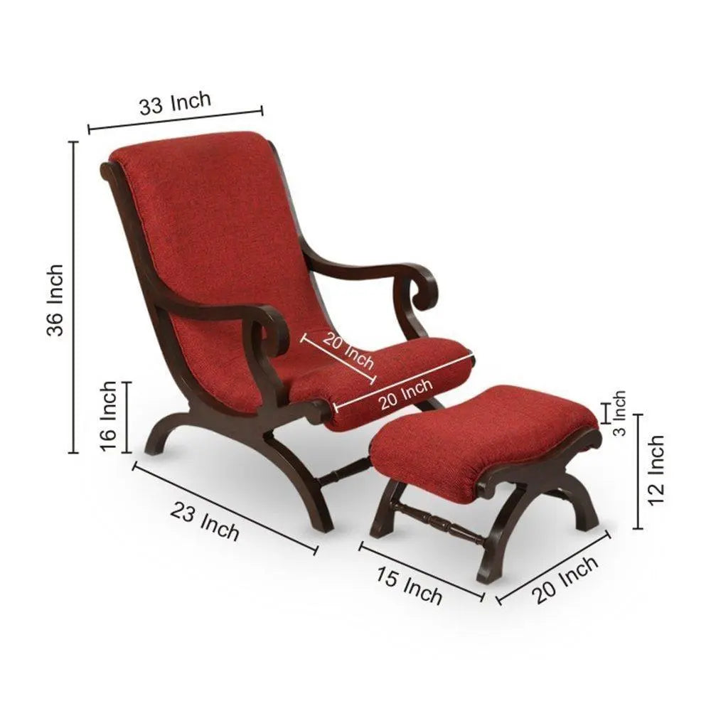 Foot Rest Rocking Wood Teak Wood Rocking Chair with Foot Rest Wooden Rocking Chair for Relax
