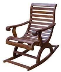 Furnish Living Check Side Rocking Round Chair