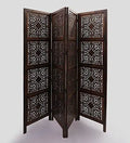 4 PANEL Wooden  Partition,Wooden Handcrafted Partition/Room Divider/Separator for Living Room/Office