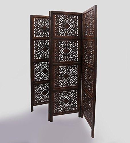 4 PANEL Wooden  Partition,Wooden Handcrafted Partition/Room Divider/Separator for Living Room/Office