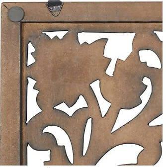 Wooden carved wall hanging panel - Ouch Cart 