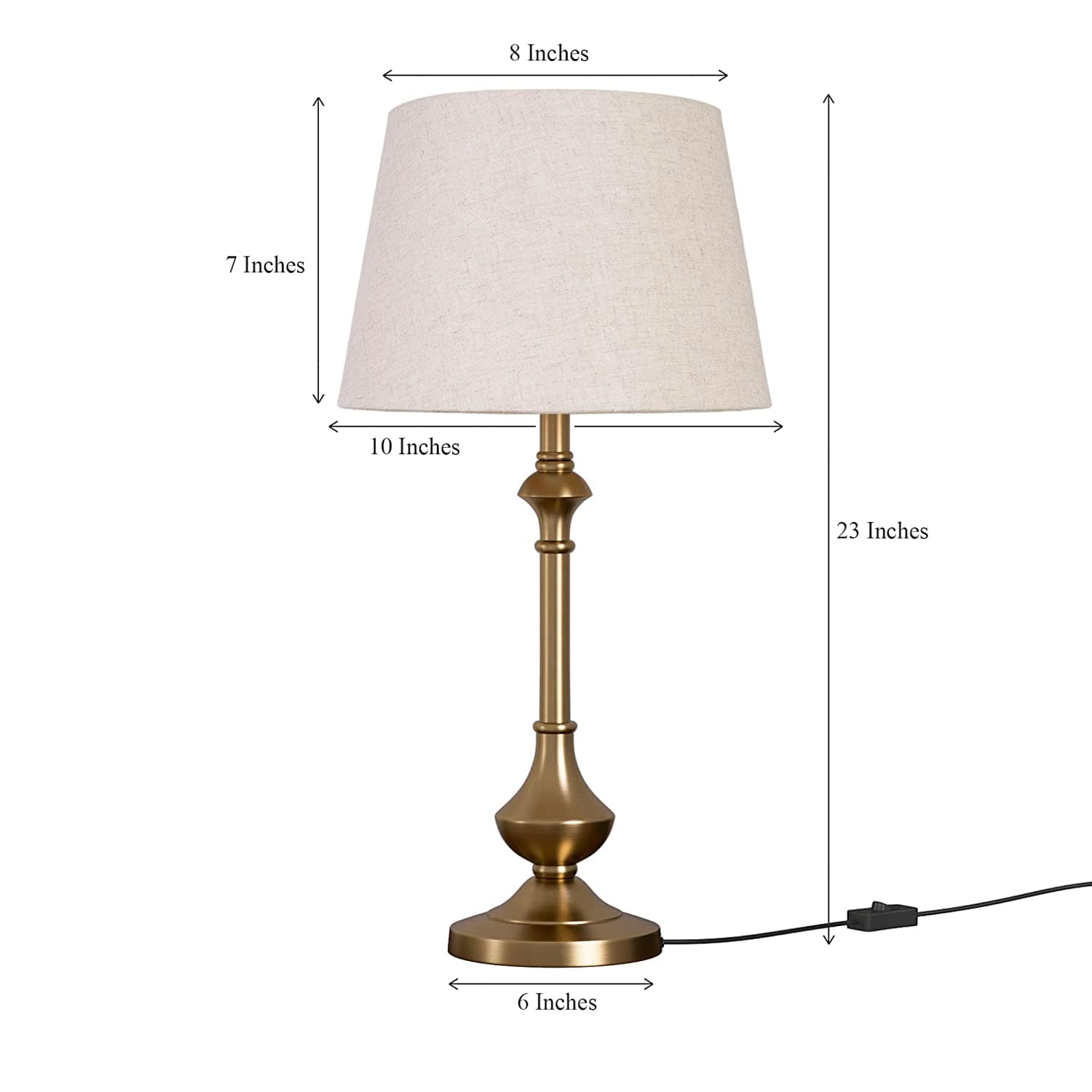 Brass Gold Sleek Table Lamp