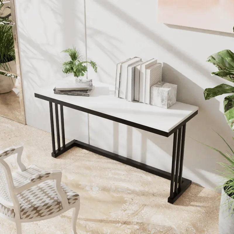 Tansy Study Table in White Color