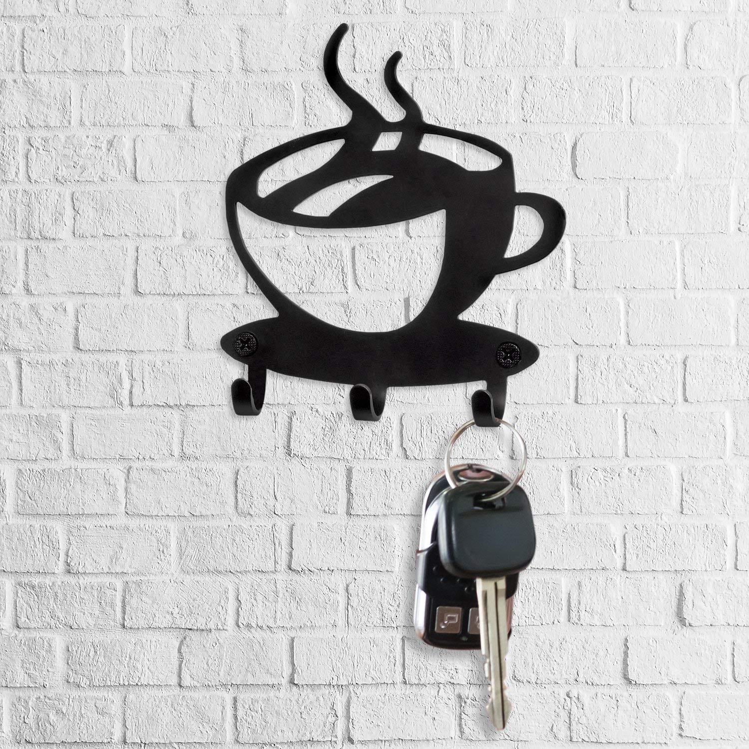 Coffee Cup Shaped Hook Key Holder