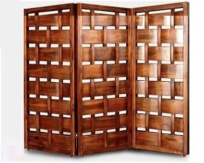 Wooden Partition Online in India | Panel (3) Room dividers | Wooden Room Separators for Living Area in Bangalore, Mumbai