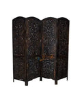4 panel Wooden Partition | Room dividers | Wooden Room Separators for Living Area