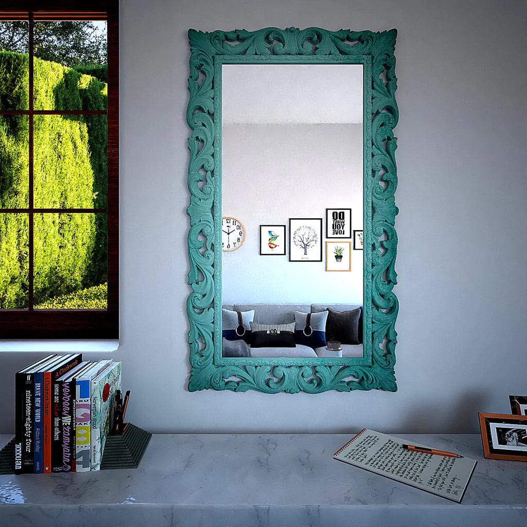 Vintage Venetian Long Rectangular Mirror