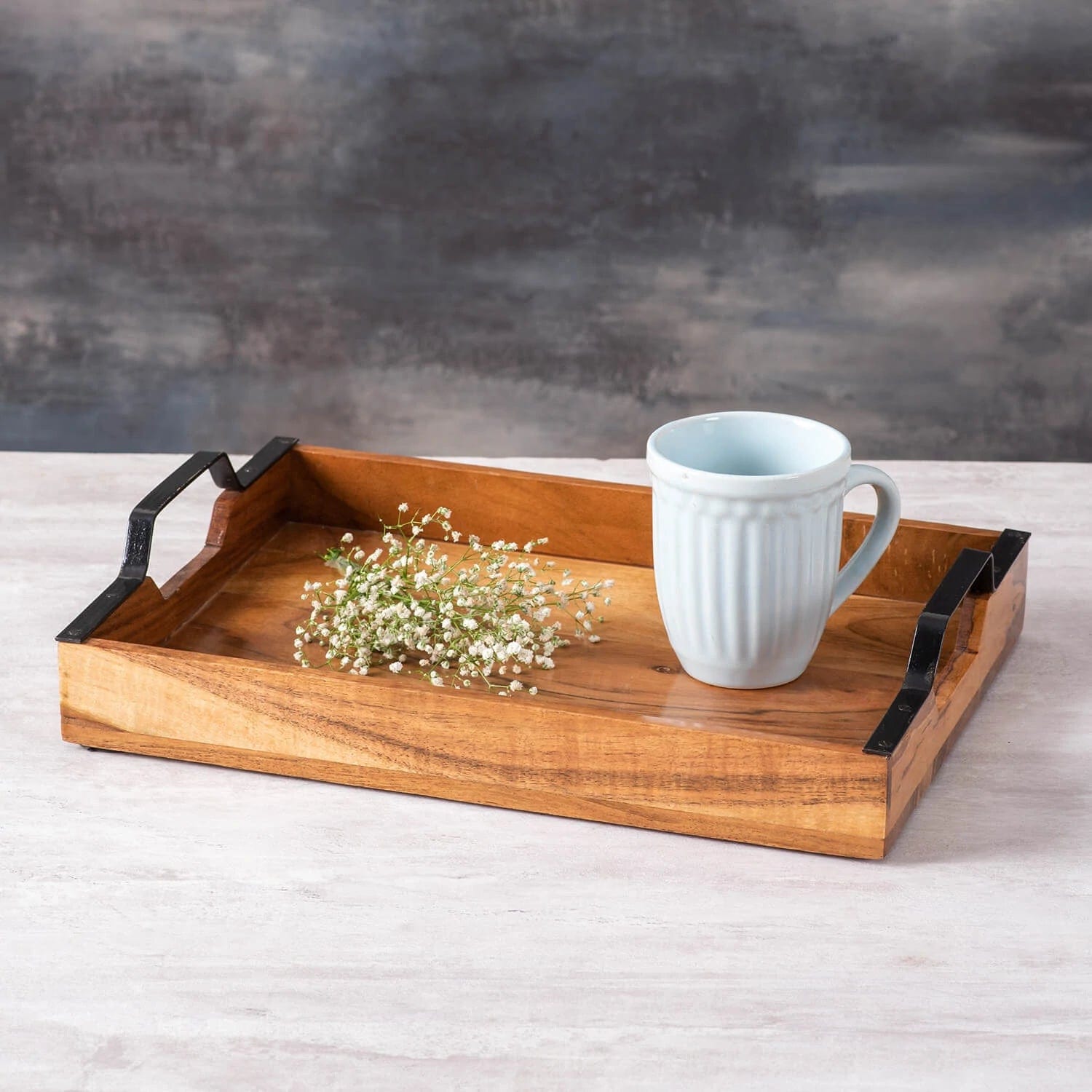Serving Tray Sets: Buy Wooden Serving Tray Online in India at Best ...