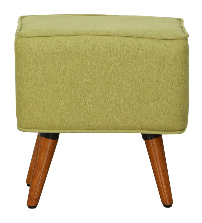 Zoey Wing Chair in Olive with Footrest